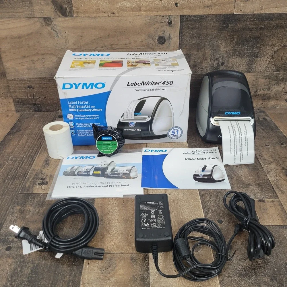 Dymo LabelWriter 450 Thermal Label Printer 1750110‎ Disc Not Included Tested